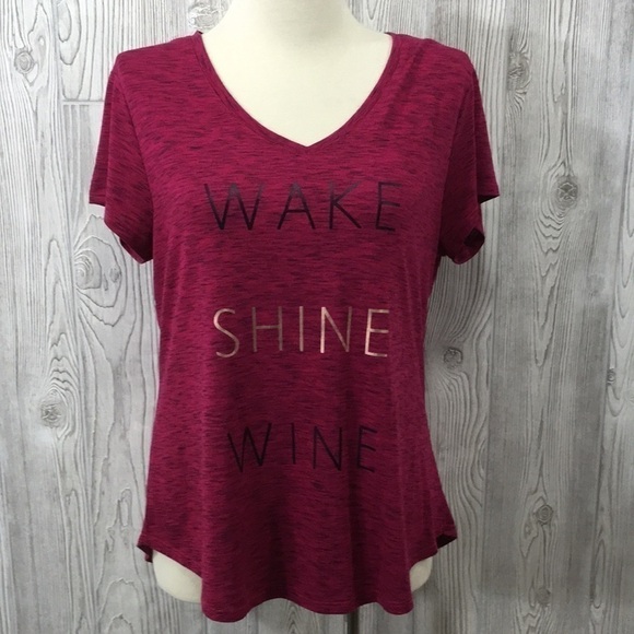 APT. 9 Wake Shine Wine V-neck Top - Picture 1 of 7